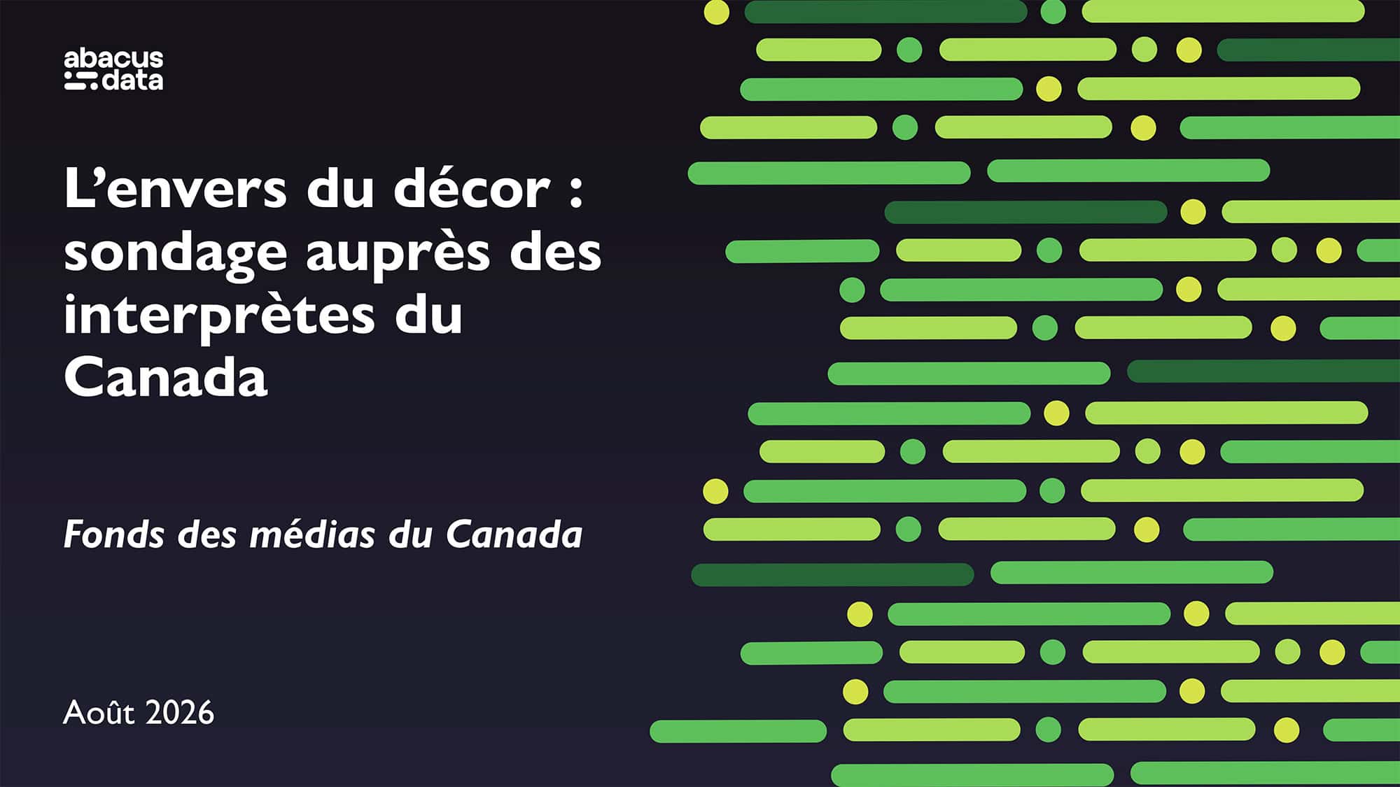 L’envers Du Décor  Sondage Auprès Des Interprètes Du Cana